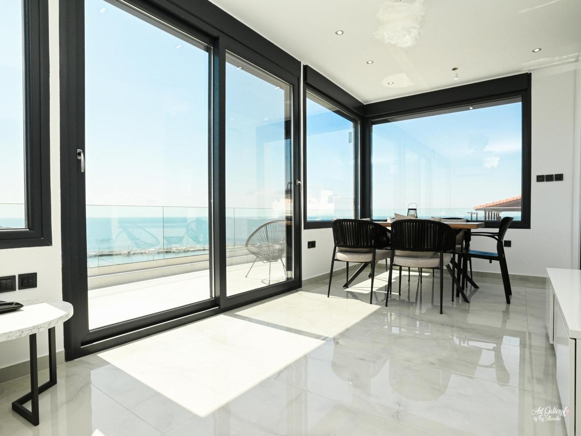 Panorama Penthouse Apartamento Nea Kallikrateia Exterior foto