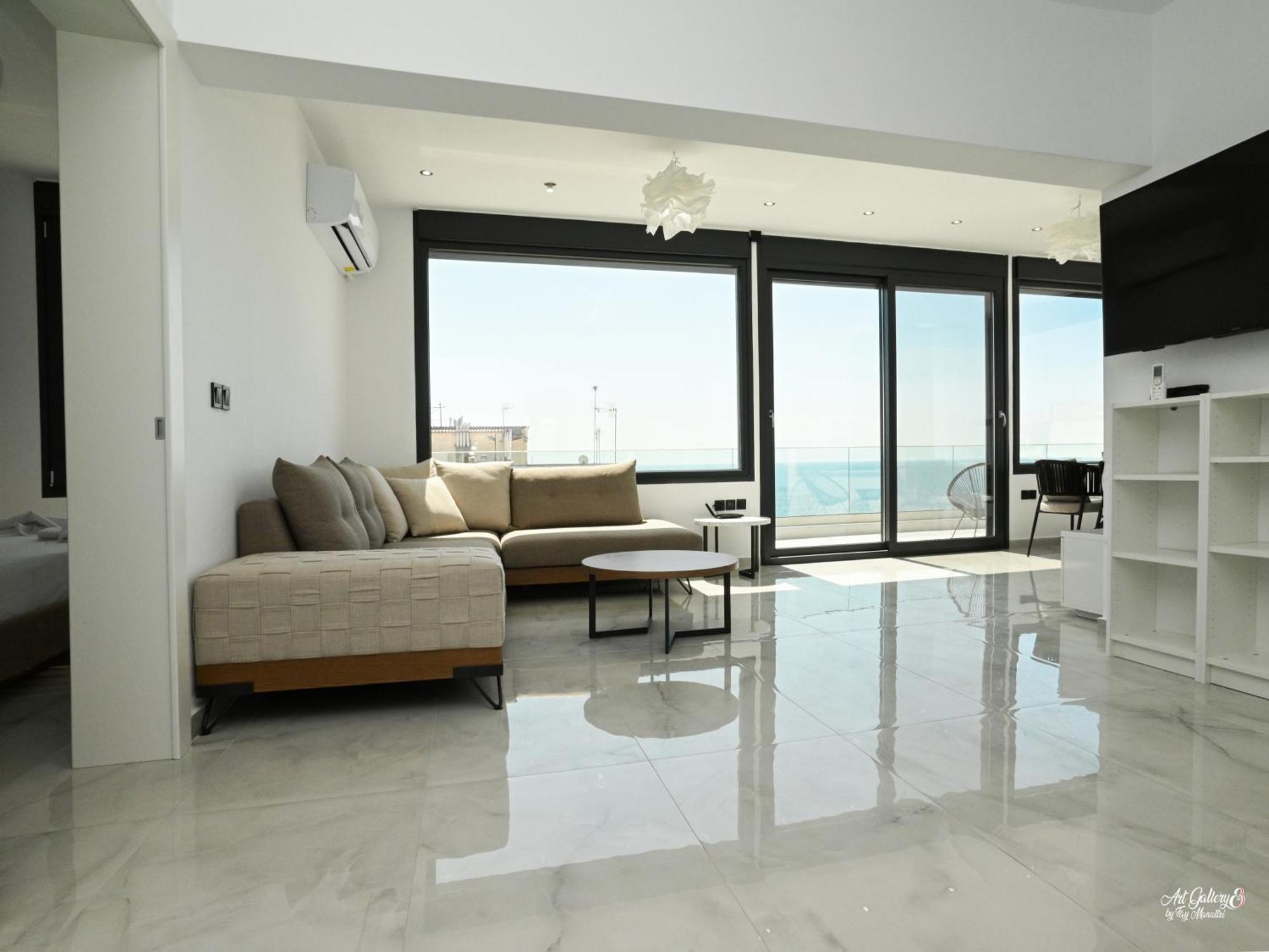 Panorama Penthouse Apartamento Nea Kallikrateia Exterior foto