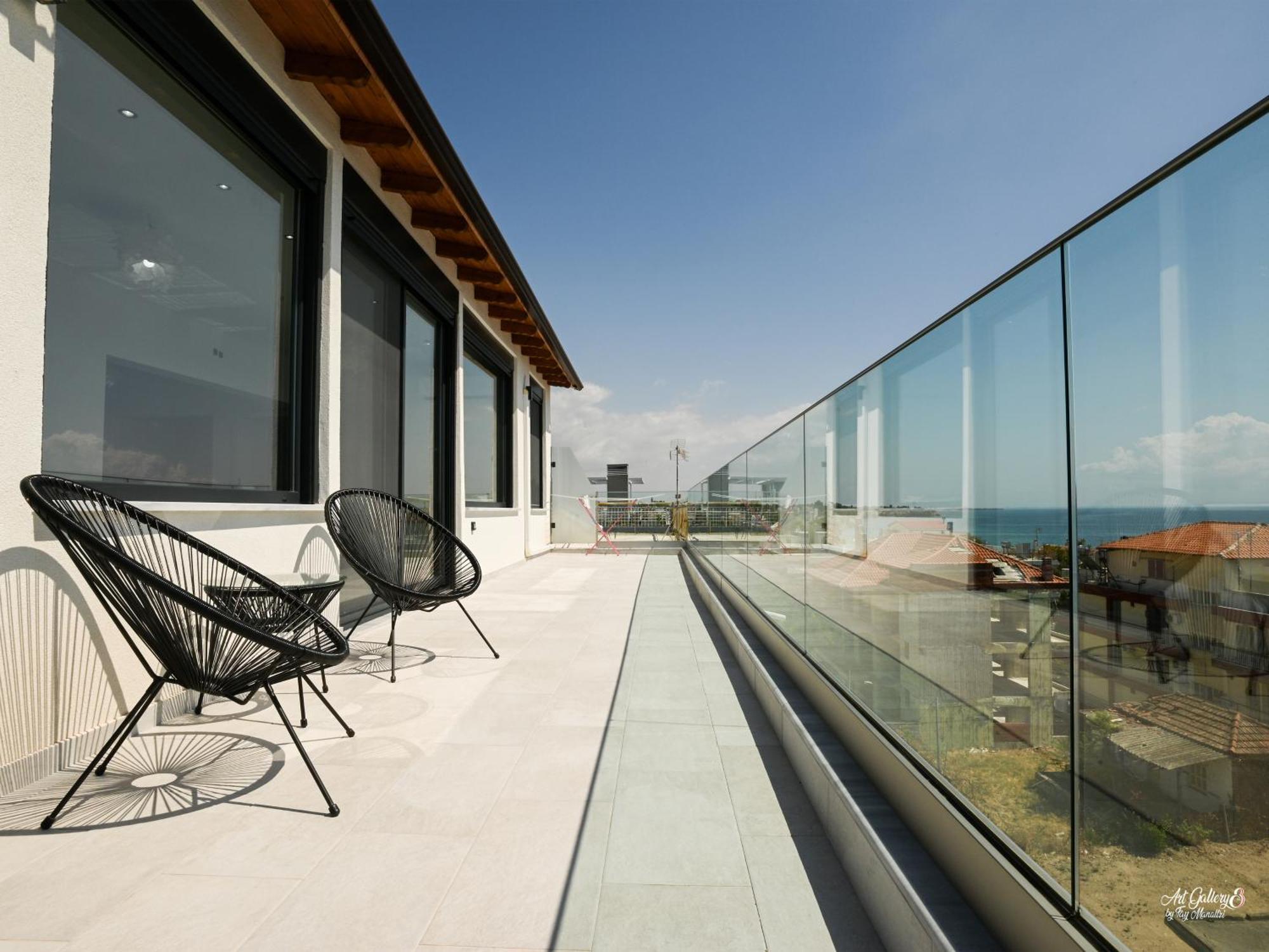 Panorama Penthouse Apartamento Nea Kallikrateia Exterior foto